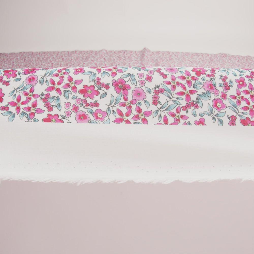 Cotton Voile - Pink Floral - Botanical Stroll Print - Mood Exclusive Secret Garden Collection - Image 6 of 7