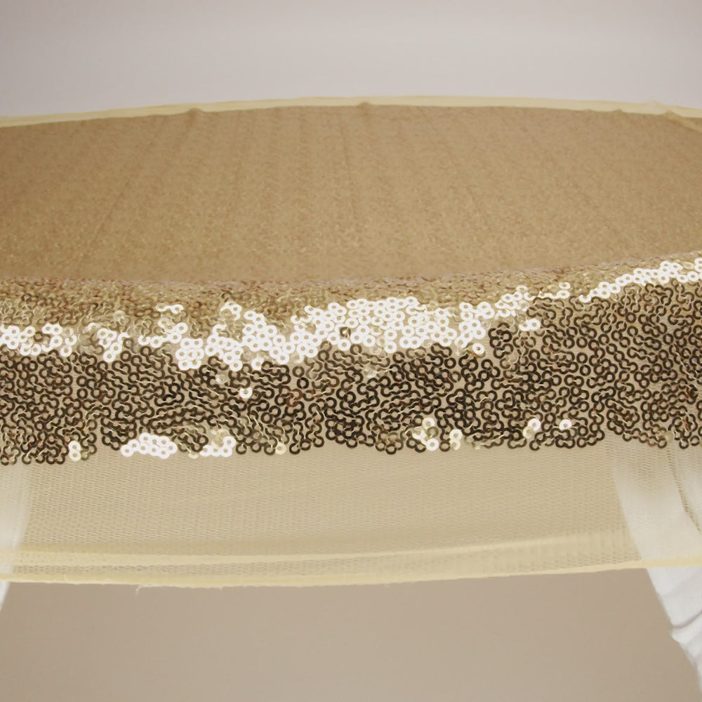 Mesh with Baby Sequins - Gold - Mariah Collection - Image 5 of 5