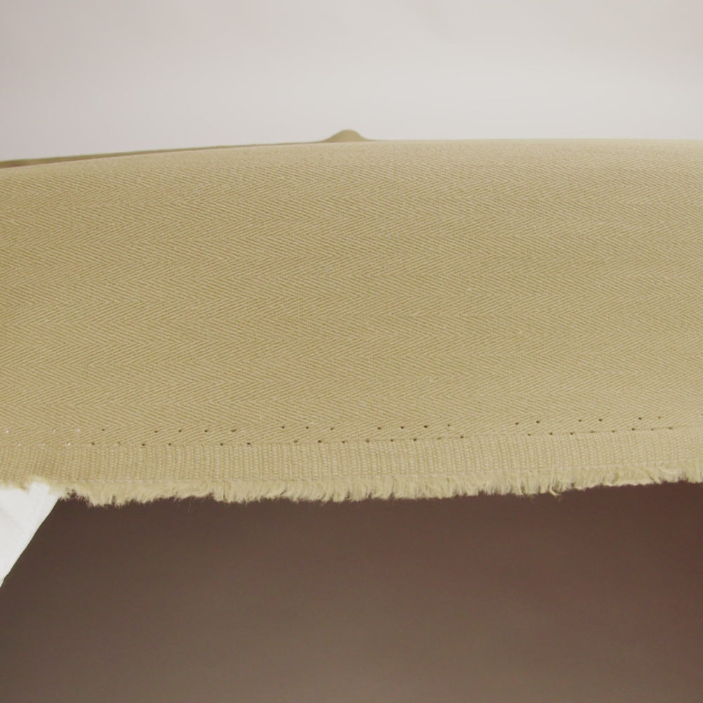 Cotton Herringbone Twill Coutil - Warm Olive - Farrah Collection - Image 6 of 6