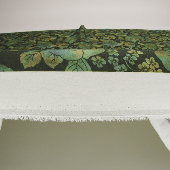 Linen and Rayon Woven - Green, Olive and Navy Floral - Secret Garden Print - Mood Exclusive Acadia Collection - Image 6 of 7