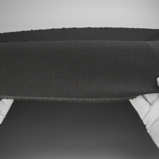 Charcoal Stretch Polyester Suiting - Image 5 of 5