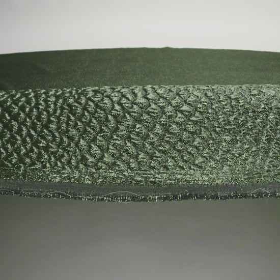 Metallic Green Dimensional Scallops Brocade - Image 5 of 6