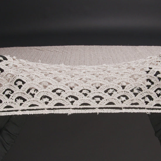 Guipure Lace - Bleached Sand Scale Scallops - Image 6 of 6