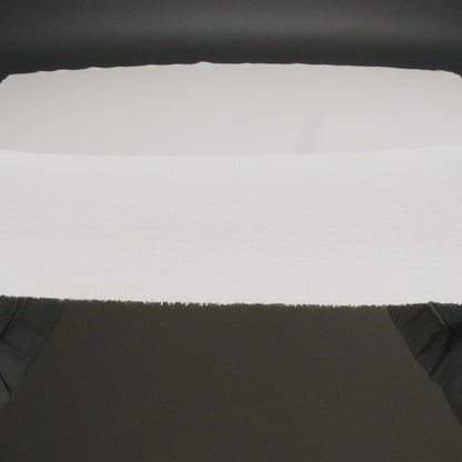 Italian Antique White Virgin Wool Double Crepe