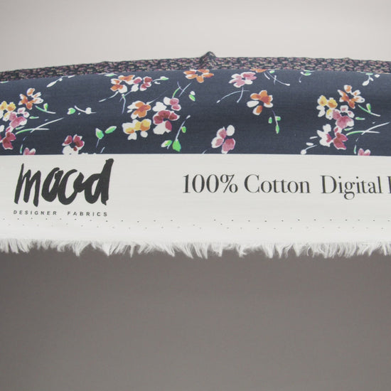 Cotton Poplin Print - Navy Floral - Mood Exclusive Dear Ditsy - Image 5 of 5