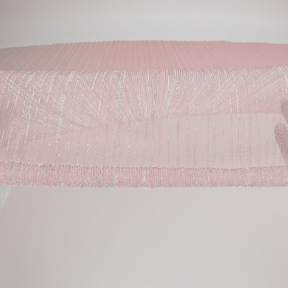 Metallic Stretch Plisse - Dusty Rose - Natalia Collection