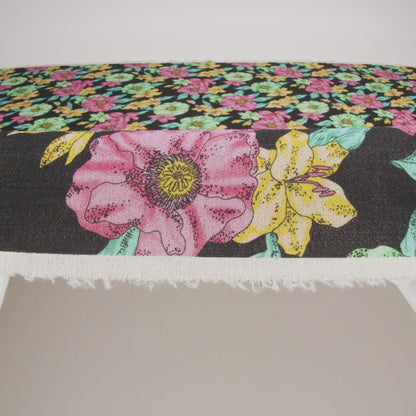 Balenciaga Italian Pink, Yellow and Lime Floral Wool Crepe