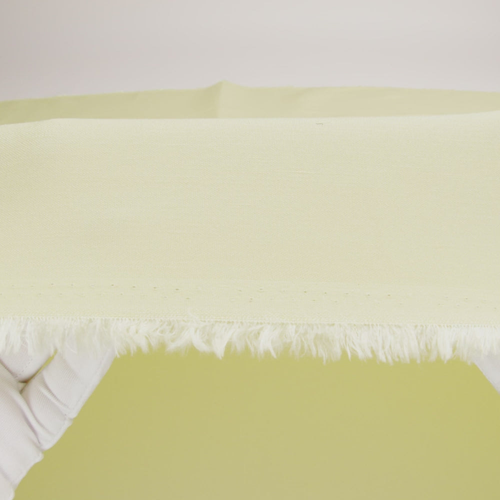 Stretch Linen Woven - Canary Yellow - Asturias Collection - Image 6 of 6