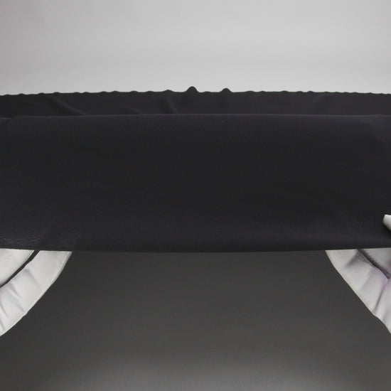 Silk Crepe de Chine - Black - Premium Collection - Image 6 of 7