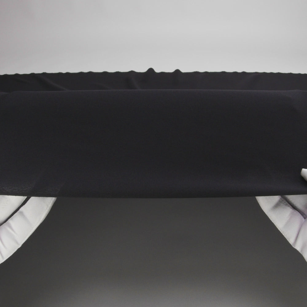 Silk Crepe de Chine - Black - Premium Collection - Image 6 of 7