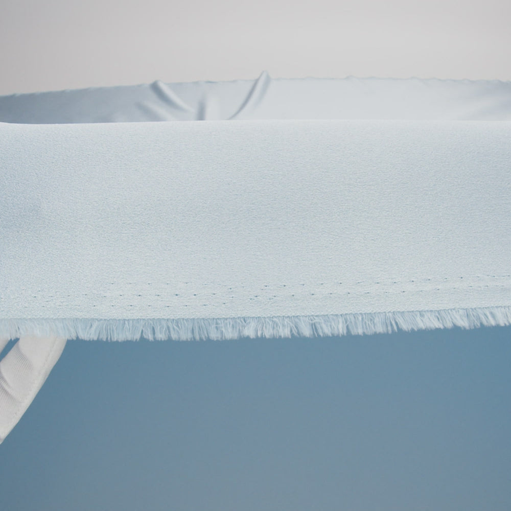 Lux Polyester Crepe Back Satin - Sky Blue - Isla Collection - Image 5 of 5