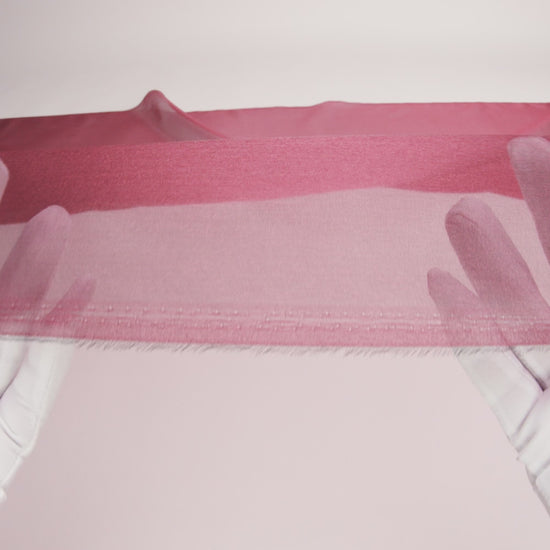 Red Iridescent Nylon Organza - Image 5 of 5