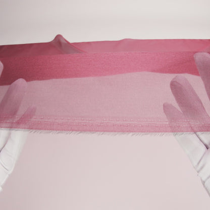 Red Iridescent Nylon Organza