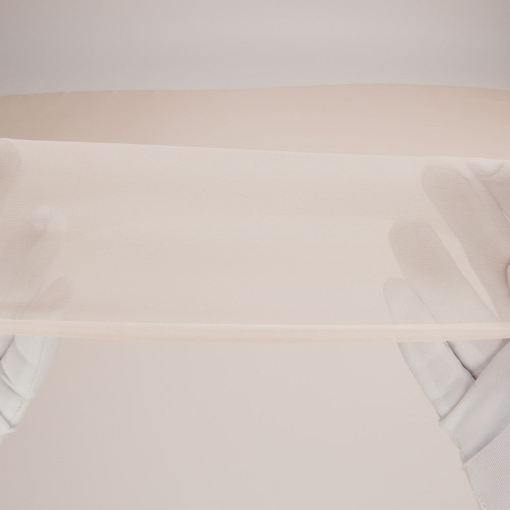 Famous Australian Designer Nude Silk Georgette - Image 6 of 6