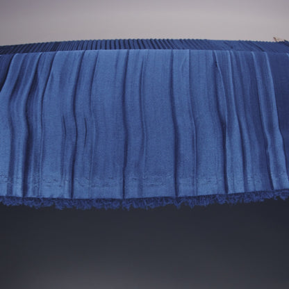 Pleated Stretch Satin - Royal Blue - Andreas Collection