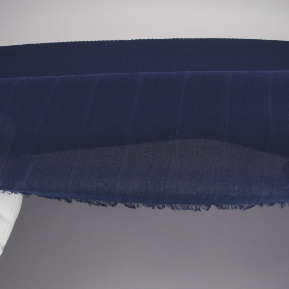 Accordion Pleated Chiffon - Blue Print - Etereo Collection - Image 5 of 5