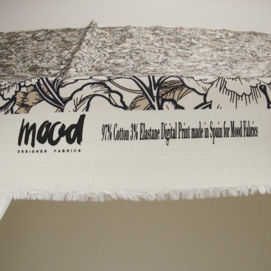 Mood Exclusive Achromic Aspirations Stretch Cotton Sateen - Image 5 of 5