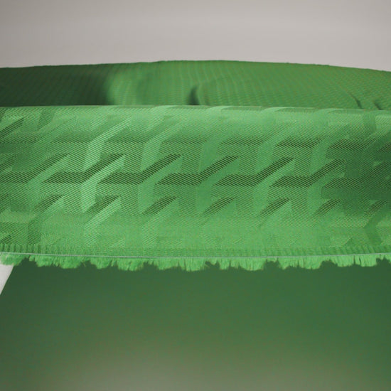 Geometric Jacquard Lining - Clover Green - Image 5 of 6