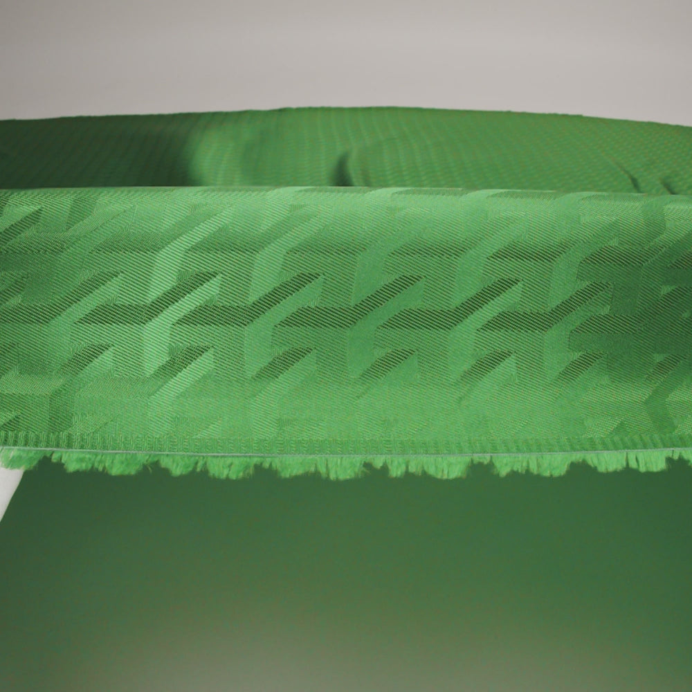 Geometric Jacquard Lining - Clover Green - Image 5 of 6