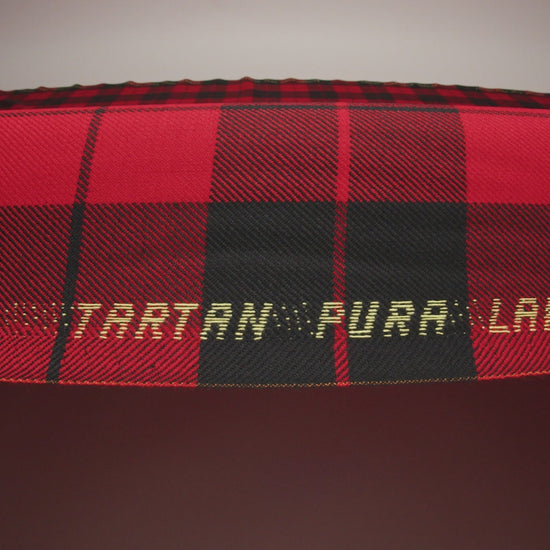 Virgin Wool Twill Made in Italy - Red and Black Classic Plaid - Image 6 of 6