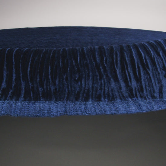 Wavy Crinkled Velour - Estate Blue - Yvonne Collection - Image 5 of 5