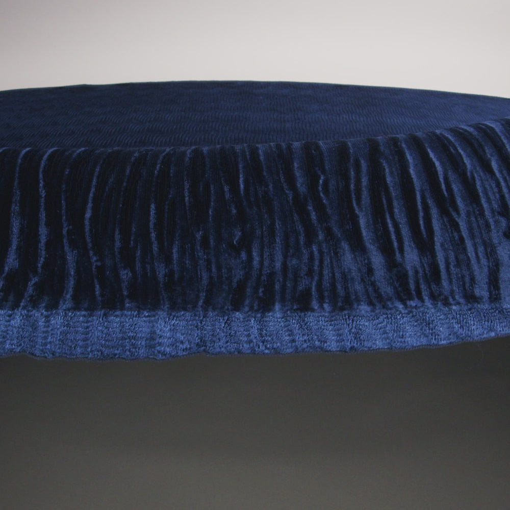 Wavy Crinkled Velour - Estate Blue - Yvonne Collection - Image 5 of 5