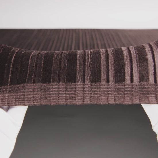 Pleated Velour - Chocolate Brown - Tver Collection - Image 5 of 5