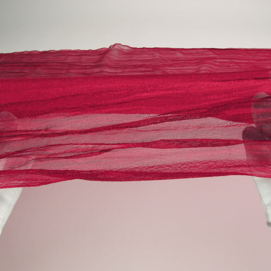 Crushed Nylon Organza - Red - Image 5 of 5
