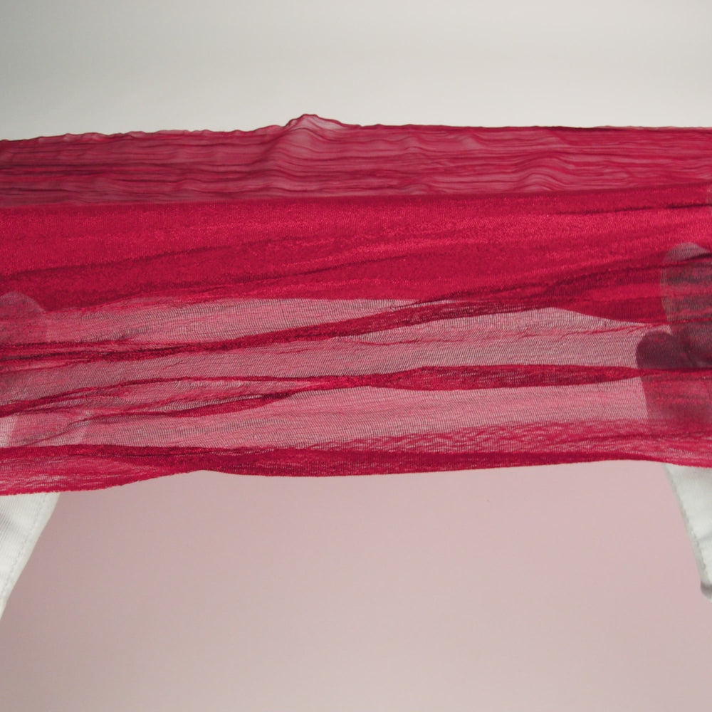 Crushed Nylon Organza - Red - Image 5 of 5