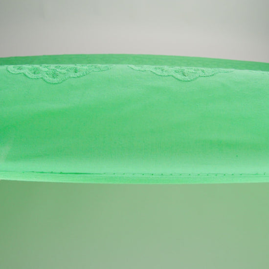 Embroidered Eyelet Cotton Voile - Ming Green Flowers on Branches - Naomi Collection - Image 6 of 6
