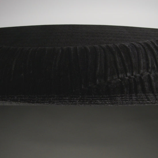 Wavy Crinkled Velour - Black - Yvonne Collection - Image 5 of 5