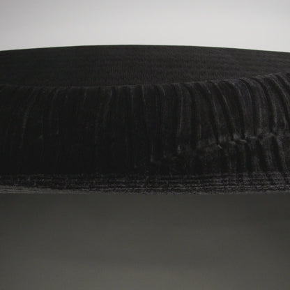 Wavy Crinkled Velour - Black - Yvonne Collection