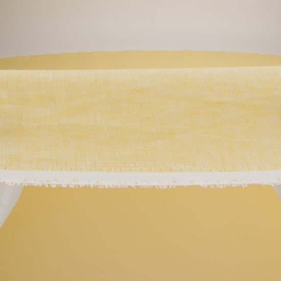 Lightweight Linen Chambray - Heathered Goldfinch - Minerva Collection - Image 5 of 6