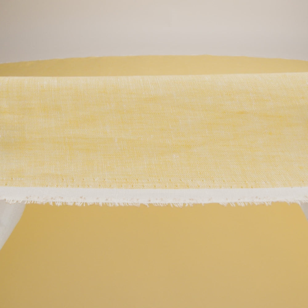 Lightweight Linen Chambray - Heathered Goldfinch - Minerva Collection - Image 5 of 6