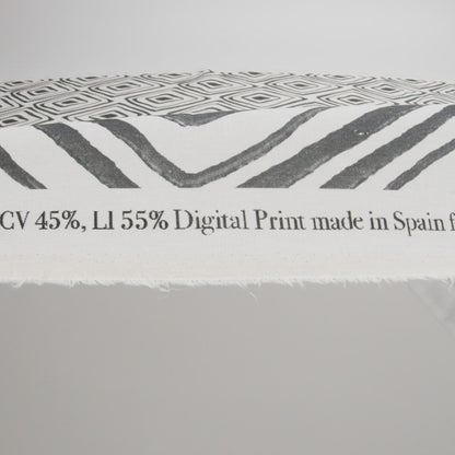 Linen and Rayon Woven - White Painted Diamonds - Sahara Summers Print - Mood Exclusive Palm Beach Collection