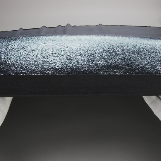Textured Faux Leather - Metallic Graphite - Ileana Collection - Image 6 of 7