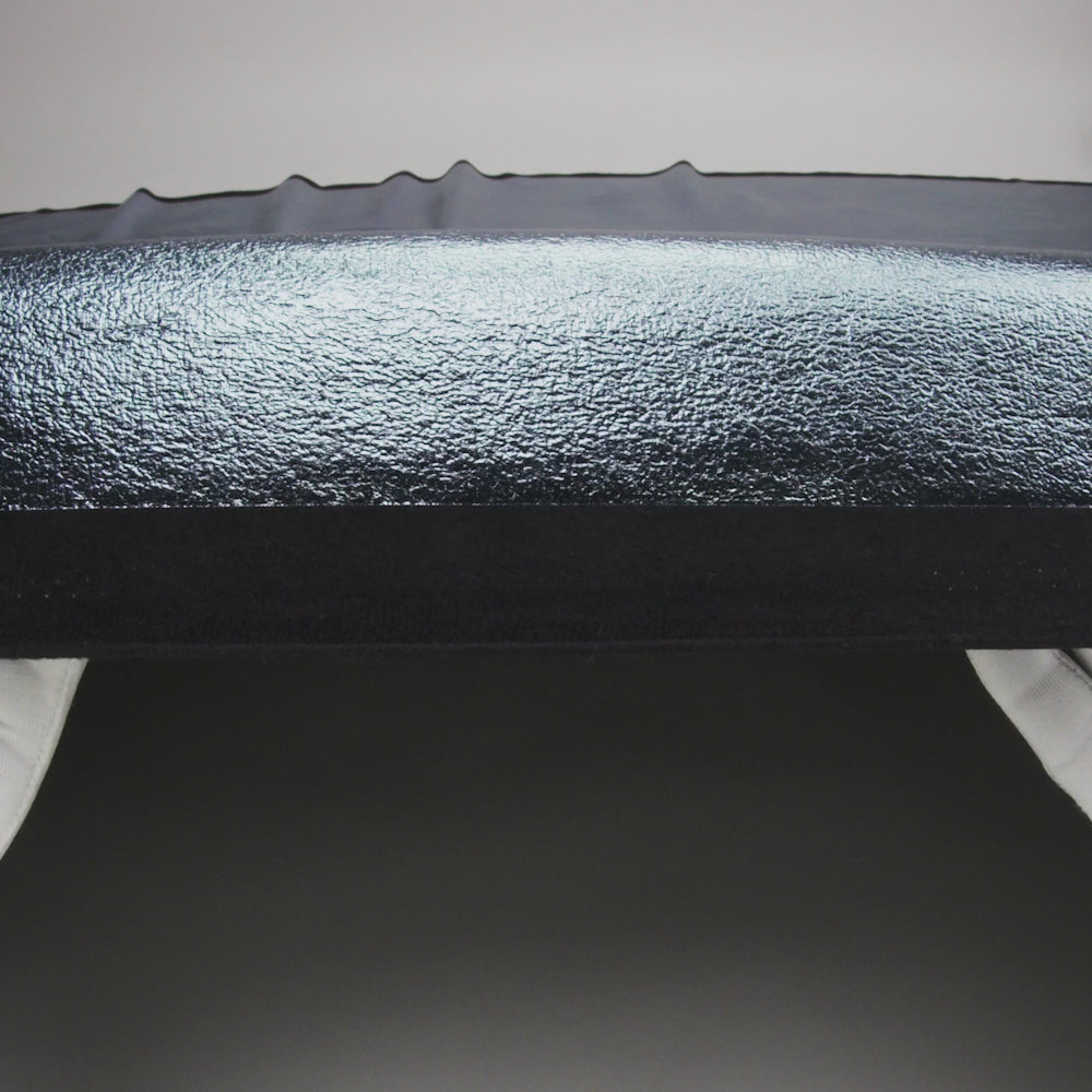 Textured Faux Leather - Metallic Graphite - Ileana Collection - Image 6 of 7