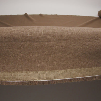 Medium Weight Linen Woven - Light Brown - Grasmere Collection