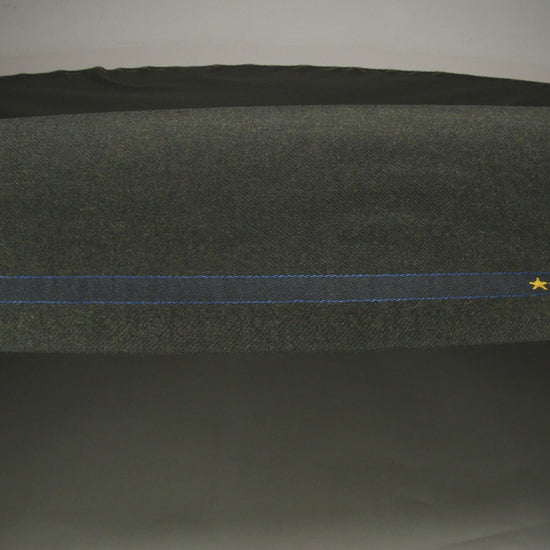Brushed Virgin Wool Twill Made in Italy - Heathered Dark Forest Green - Image 6 of 6