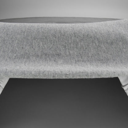 Fleece-Backed Stretch Cotton Knit - Heather Gray - Cecil Collection