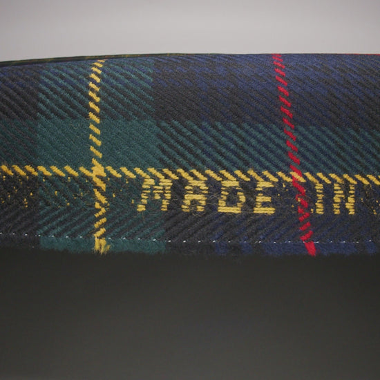Heavy Virgin Wool Twill Made in Italy - Dark Green, Red and Yellow Plaid - Image 6 of 6