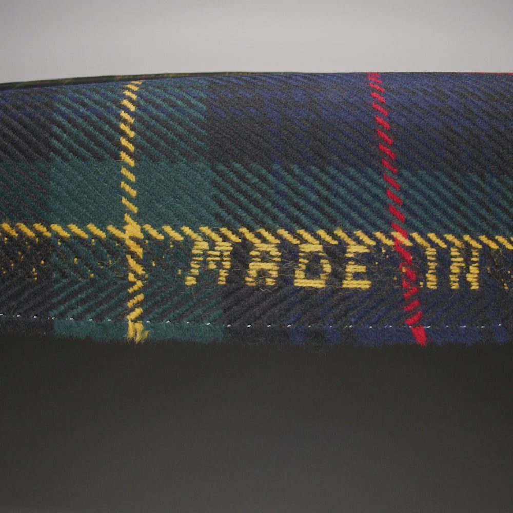 Heavy Virgin Wool Twill Made in Italy - Dark Green, Red and Yellow Plaid - Image 6 of 6