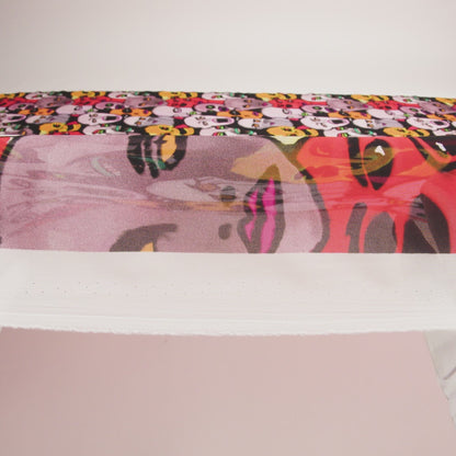 Mood Exclusive Red Nefarious Fiends Viscose Chiffon
