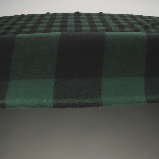Buffalo Check Cotton Flannel - Black and Green - Seco Collection - Image 5 of 5