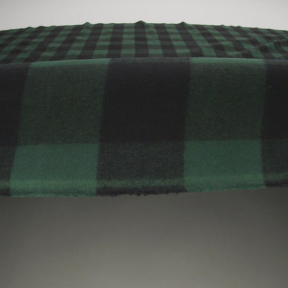 Buffalo Check Cotton Flannel - Black and Green - Seco Collection