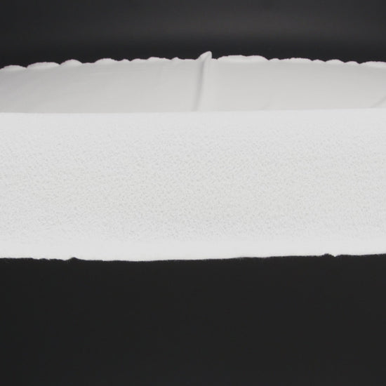 White Cotton Blend French Terry - Image 5 of 5