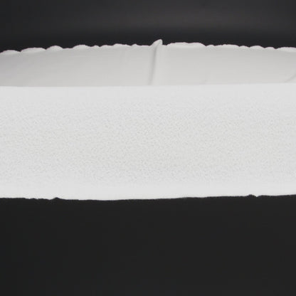White Cotton Blend French Terry