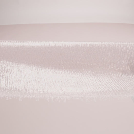 Polyester Chiffon Plisse with All-Over Foil - Pink and Gold - Honey Collection - Image 6 of 7