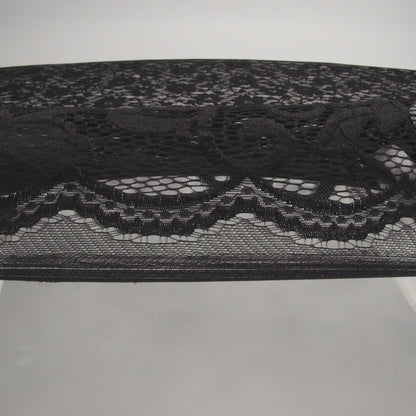 Italian Black Stretch Crochet Lace