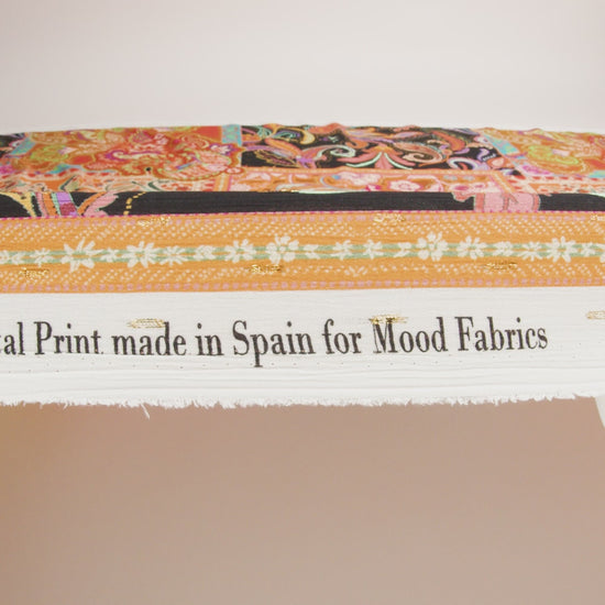 Mood Exclusive Queen of Tangerine Metallic Dotted Crinkled Viscose Crepe - Image 6 of 6
